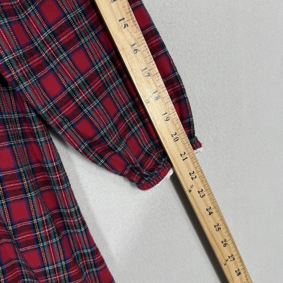 Lanz of Salzburg Nightgown Womens‎ Small Tartan Plaid Flannel Pajamas Christmas - Picture 13 of 14